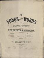 [1844] 6 Songs without words for flute and piano composed by Schubert & Kalliwoda, no. 2. Ungeduld.